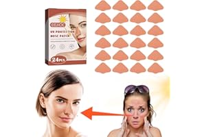 SOGHO 24 parches para la nariz, protección solar nasal, tiras para la nariz, para deportes al aire libre