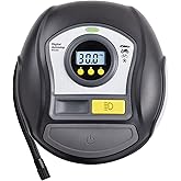 Ring Automotive - RTC450 Digital Tyre Inflator with Auto Stop, Memory, LED Light, Backlit Display and Adaptor Kit. New 2022 R