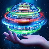 ASORT Hover Vliegende Bal – RGB-Licht, Boemerang-effect – Mini-drone Voor Binnen & Buiten – Blauw