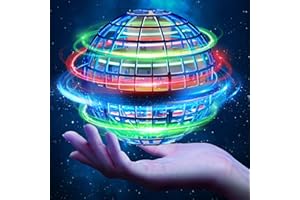 ANOEPUY Flying Ball, Flying Orbi Ball for Children, Magic Hover Ball with RGB Light, Flying Toy for Boys Girls Gifts from 6-12 Years (Blue)