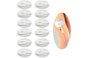LONGRAY 12 Pcs Catheter Leg Bag Holder, Catheter Leg Bag Straps, Catheter Stabilization Device, Catheter Leg Band Holder Sticker Urinary Leg Bag Holder Fixation Catheter Tube Supplies