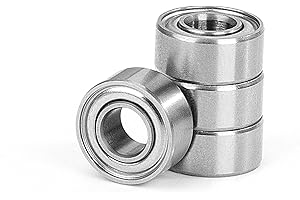 JESUSTREE 4 Stück 684ZZ Kugellager 4x9x4mm Chromstahl und Vorgeschmiert, 684-2Z Metall Double Shielded Miniatur Rillenkugellager, Lager für Skateboards, Roller, Inline Skates