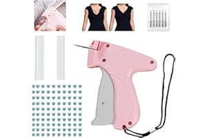 DREAKU Microstitch Gun for Clothes, Stitchy Quick Clothing Fixer, Quick Stitch Sewing Gun Tagging Gun with 1000 Mini Micro Fasteners, 100Pcs Bear Buckles& 6 Needles