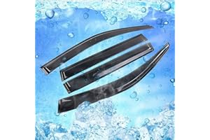 HEYCE Windabweiser für V-W Tiguan MK1 5N 2007-2016, Auto Seitenscheiben Vorn und Hinten Regenschutz Regenabweiser Fenster KabinenzubehöR Smoke Rain Visor Guard Modify ZubehöR