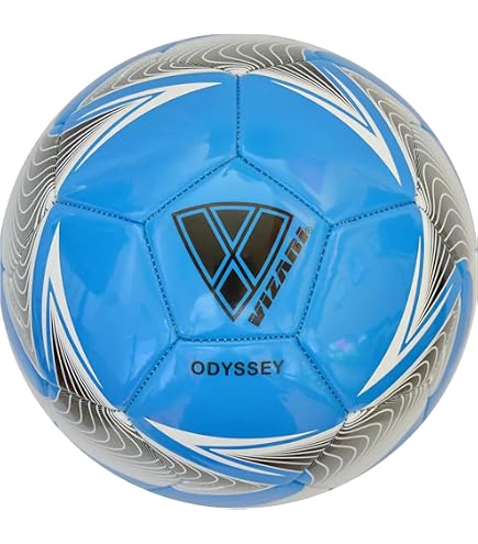Pallone Da Calcio Vizari Hydra - Taglie 4 - TPU Resistente - Blu/Rosa/Rosso - Per Adulti E Bambini - 3