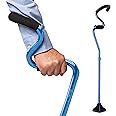 StrongArm Comfort Cane + Lightweight Adjustable Walking Cane + Stabilizes Wrist & Provides Extra Support & Stability + Ergonomic Hand & Forearm Grip + FSA/HSA Eligible (Blue)