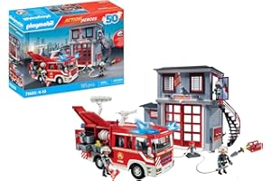 PLAYMOBIL | Action Heroes | Feuerwehr-Megaset | actionreiches Spielzeug für Kinder ab 4 Jahren | 71603