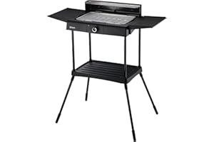 ZILAN Z ŞEKIL Zilan, Griglia elettrica | 2.400 watt | termostatica | controllo continuo della temperatura | griglia da tavolo | griglia da picnic | griglia da tavolo elettrica