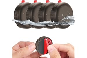 Stouchi Uchwyt Airtag IPX8 wodoodporny (4 sztuki), etui Airtags z naklejką samoprzylepną 3M VHB, mocowanie naklejki, nart, skrzynek narzędziowych, kosiarek, przyczep, kajaków, Ciepła szarość