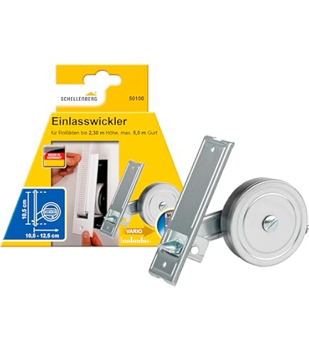 Piastra Di Copertura Per Avvolgitore Schellenberg 53603 - Bianca, Distanza Fori 185 Mm, Per Tapparelle Maxi - Foto 3