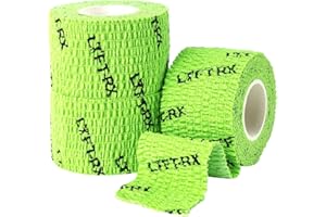 LYFT-RX LYFTRX Ruban d'Haltérophilie pour Hook Grip, Doigts Thumb Finger, Bande Athlétique Élastique, Adhésif Supérieure, Bande de Pouce, Tape Cross Fitness, Weight Lift, Olympic Lifting, Gym