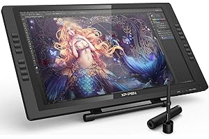 XP-PEN Artist 22E PRO Tablette Graphique avec Ecran 22 Pouces Moniteur de Dessin IPS HD avec 16 Raccourci et Support Ajustable Stylet à 8192 Niveaux