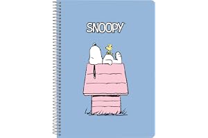SNOOPY Anteckningsbok, 80 ark, hårda omslag, 1 design, perfekt för barn i olika åldrar, bekväm och mångsidig, kvalitet och st