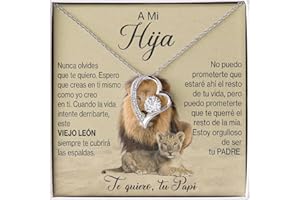 Bramart Collar para Mujer Esposa, Mamá, Novia, Hija, Amiga - Ideas de Regalos para ella, Aniversario de Matrimonio, Cumpleaños o Navidad - Estuche con DEDICATORIA incluido