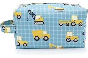 PONETTE - Neceser Infantil Azul Vehículos Obras