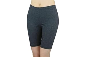 ELEGANCE1234 ELEGANCE LADIES CYCLING SHORTS LYCRA STRETCHY COTTON ABOVE KNEE ACTIVE SPORT EVERYDAY SHORT LEGGING