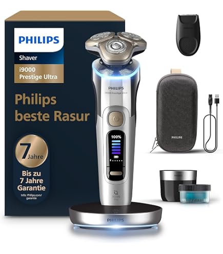 Philips Shaver S9000 Prestige Electric Wet and Dry Shaver, Gold