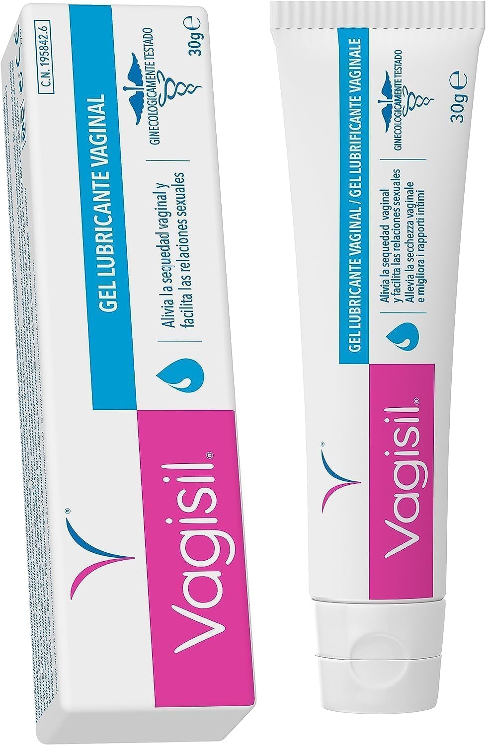 Vagisil Gel Lubricante Íntimo, Alivia la Sequedad al Instante Imitando la Lubricación Natural, Base de Agua, 30g