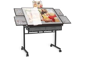 G TALECO GEAR Table à puzzle 1500 pièces, réglable avec 5 angles et 4 tiroirs, pour adultes