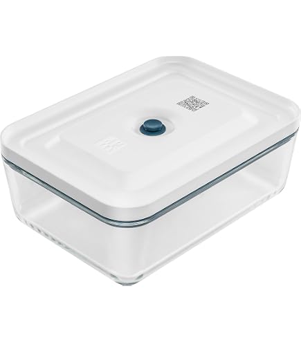 Boîte De Conservation Alimentaire BranQ Shark 2,5 L - Plastique Sans BPA, Couvercle Coulissant - Pour Pâtes, Céréales, épices