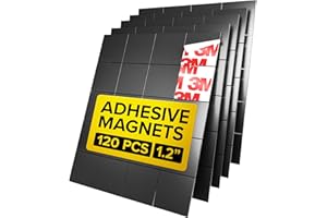 X-BET MAGNET Quadrati magnetici, 120 pezzi, dimensioni più grandi 3 cm