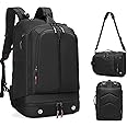 Skycare Business Travel Waterproof Backpack, Multi-functional Large Capacity Expandable Computer Bag for Handheld or Shoulder Carry