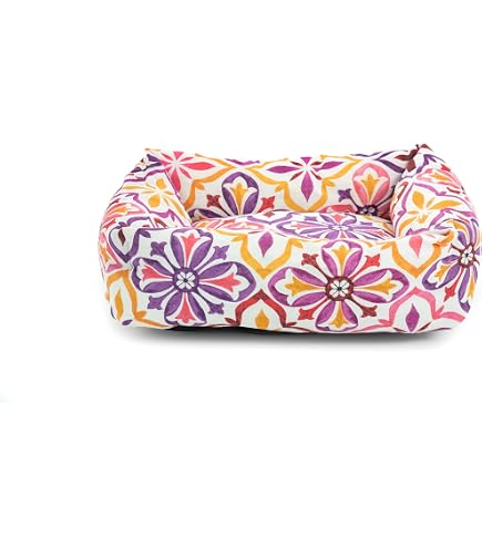 Cuccia Per Cani E Gatti Record Ionio In Cotone - 50x35x15 Cm, Lilla, Lavabile In Lavatrice
