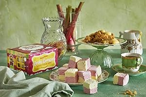 Rhubarb and Custard Crumble | Happy Mallows Gourmet Marshmallows | 100% Handmade | 100% Family Run