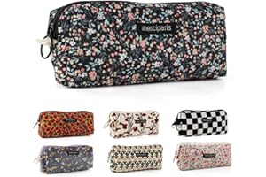 MHwan Trousse Scolaire de Style Rétro en Velours Côtelé de Haute Qualité, Légère, Peut Être Accrochée, Peut Être Utilisée comme Trousse de Maquillage, Convient aux Fille, aux College