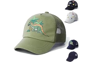 QIYIENDIAN Baby Toddler Baseball Caps Cappelli da Sole Regolabili Dinosauro Cappello a Tinta Unita Bambini Ragazzi Ragazze