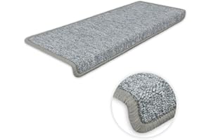 ‎KETTELSERVICE-METZKER Kettelservice-Metzker Stufenmatten Monza Rechteckig Einzeln und SparSet´s Hellgrau 14 Stück