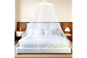 BYTLXM Zanzariera Letto, Zanzariera a Baldacchino 60 * 250 * 1100CM, Zanzariera Letto Matrimoniale, Zanzariera Universale a Cupola, protezione dalle zanzare per culla, amaca, casa, viaggi, campeggio