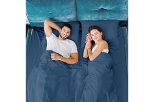 KOWTH Sacco Lenzuolo Sacco a pelo,Lenzuola per sacchi a pelo da Campeggio in Cotone,Sacco per Dormire Adulto,Ultra Leggero e Ideale per il Viaggio,Campeggio e Escursionismo