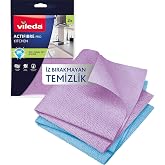 Vileda Actifibre Pro Kitchen Mikrofiber Bez, PVA Kaplama, İz Bırakmayan Tasarım