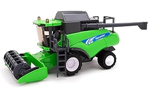 Toyland® 1:32 Scale Friction Powered Green Combine Harvester Toy Vehicle - Farm Toys - 25cm x 11cm (9.8" x 4.3")