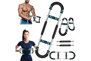Souvik Arm Trainer, Espansore Toracico Regolabile, Attrezzo Fitness Portatile, per Braccia, Tricipiti, Spalle, Schiena e Avambraccio, per Allenamento a Casa, 30-50 kg