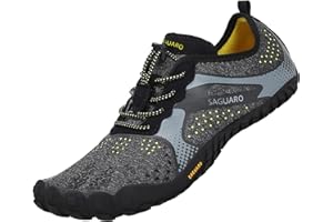 SAGUARO Barfussschuhe Herren Atmungsaktive Sommer Zehenschuhe Damen Outdoor Traillaufschuhe