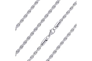 Ardú Mens Rope Chain | Stainless Steel | Waterproof & Tarnish Resistant | Heavy Jewellery for Men