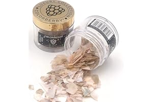 COLORBERRY Luxury Collection Shellys – Hochwertige Metallflocken Glitzer für Resin Art Kunstwerke - Epoxidharz Zubehör für Epoxy Resin Kunst DIY Glitzer basteln Epoxidharz Farbe - 30g (SHELLYS ROSE)