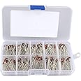 HALJIA 200 Pcs 10 Value 1W Zener diode Assorted Kit Set, Model: 1N4728 1N4729 1N4730 1N4731 1N4732 1N4733 1N4734 1N4735 1N4736 1N4737
