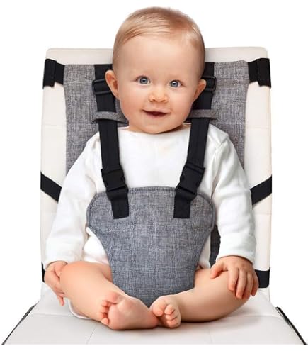 Ceinture De Sécurité Portable Pour Chaise Haute Bébé - Harnais Réglable Lavable - Pour Restaurant, Voyage, Maison - 3