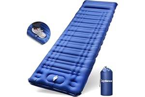 Arlierss Esterilla Camping, Espesar Colchones Camping Autoinflable con Almohada, Colchón Hinchable para Camping, Ultraligera y Portatíl, Almohadilla para Dormir de Acampada para Senderismo,Viajes