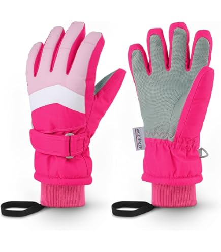 Waterdichte winterhandschoenen, kinderhandschoenen, skihandschoenen, fleece, lange mouwen, warme sneeuwhandschoenen, volledige vingers, antislip, winddicht, fietshandschoenen voor jongens en meisjes Waterdichte winterhandschoenen, kinderhandschoenen, skihandschoenen, fleece, lange mouwen, warme sneeuwhandschoenen, volledige vingers, antislip, winddicht, fietshandschoenen voor jongens en meisjes