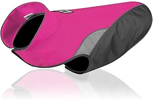 RC GearPro Wasserdicht Fleece kalt Wetter Haustierweste Wintermantel mit reflektierenden Streifen für kleine mittelgroße Hunde (XS, Rose)