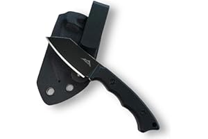 SK Wild Ones® Neck Knife Messer - Outdoor Neckknife Survival - Gürtelclip Messer feststehende Klinge - Gürtelmesser mit G10 Griff - EDC Messer Outdoor Messer - Sheepfoot - 420 HC Edelstahl Heidrun