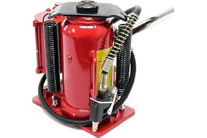 Wiltec Martinetto Idraulico a Bottiglia 12 t Uso Pneumatico e Manuale Cric Sollevatore