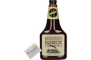 Mississippi BBQ-Sauce Original Barbecue 1814g 1560ml aus USA + Benefux. Erfrischungstuch
