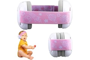 shallyong Ochraniacze na uszy dla niemowląt, ochrona słuchu dla niemowląt i dzieci od 0 lat, ochrona przed hałasem z elastyczną taśmą, przenośne słuchawki chronią słuch niemowląt w głośnym otoczeniu,