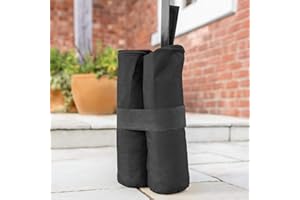 Harrier Heavy Duty Gazebo Weights - 2x Styles: Sandbags Or Concrete Solid Bases - Pack of 4/6 | Simply Anchor Your Garden Gazebo | Premium Marquee Leg Weights (Pack of 6, Sandbags)