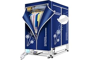 KASYDoFF Heated Clothes Airer, 16KG Capacity-1500W Electric Clothes Dryer (Anion) with Remote Control, 1.7 Meter-3 Tier Foldable Heated Clothes Airer with Cover, Energy Saving Clothes Dryer for Home